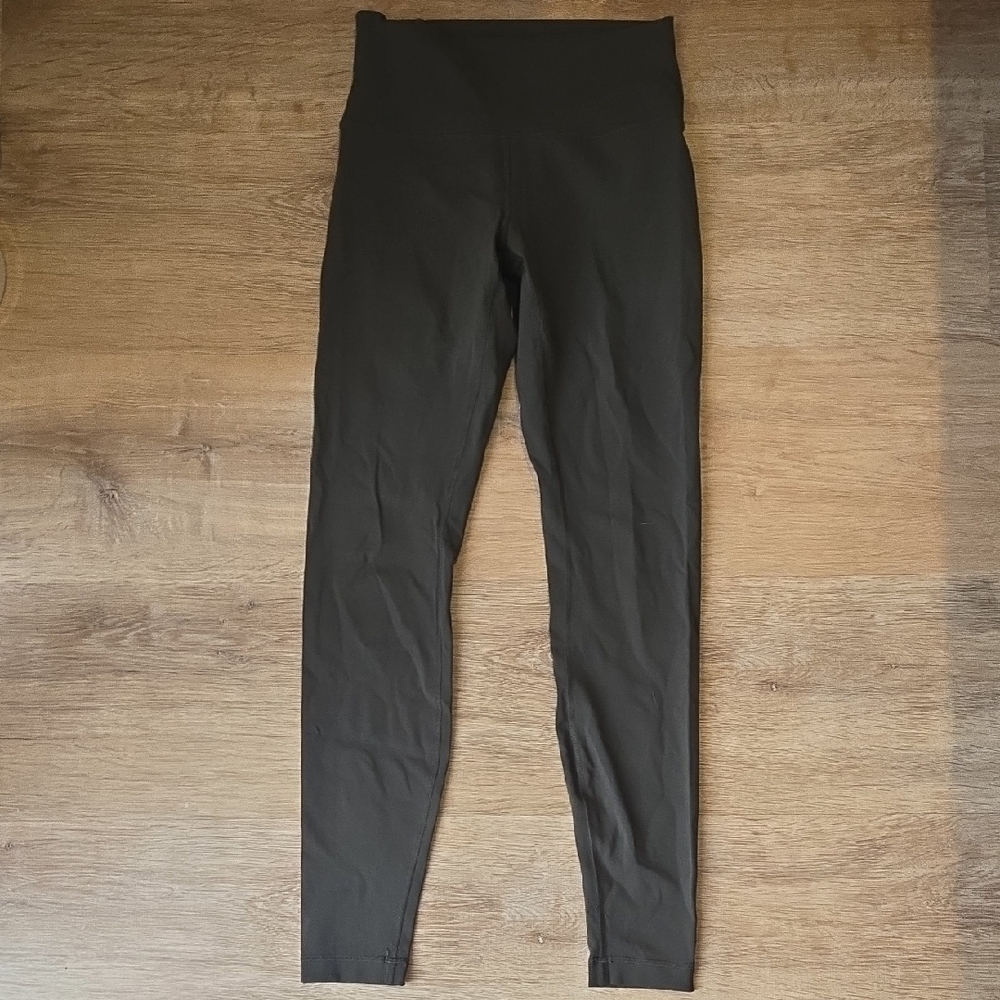 Lululemon Wunder Under Hi Rise Leggings In Khaki Sz 6